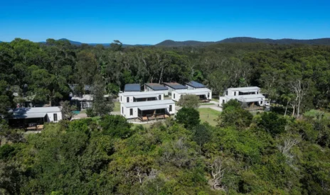 Emerald Beach Modular Housing Drone Views