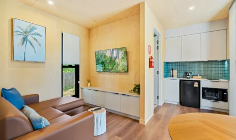 Kinka Beach Modular Accommodation Interior Living