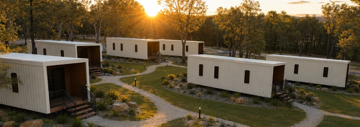 Modular Modnpods Accommodation Copeton Waters Banner
